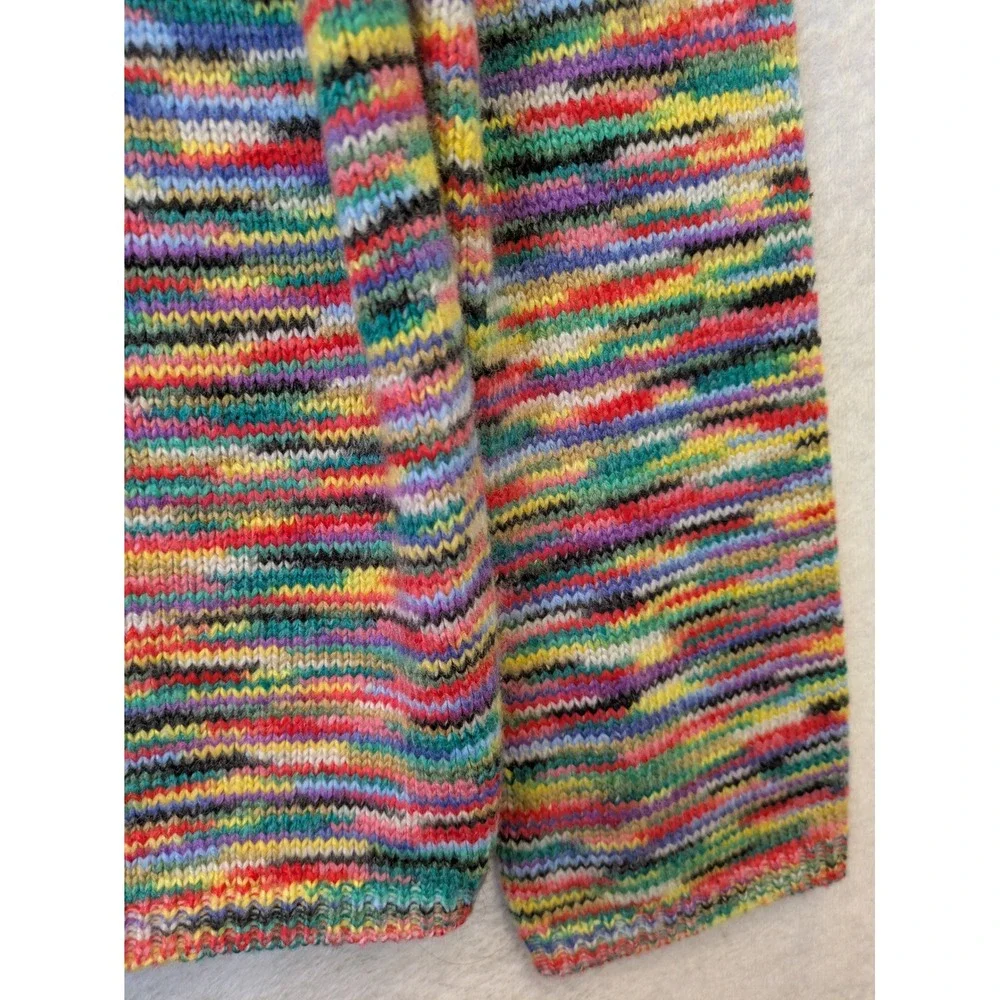 Unbranded‎ Sweater Women's M Multi-Color Space Dye Rainbow Knit